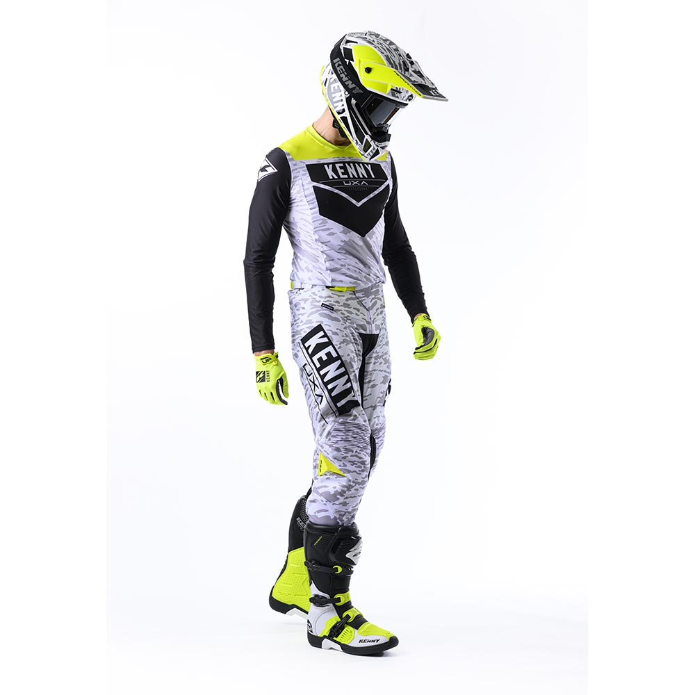 Kenny - Maillot Performance Stone Blanc / Noir / Jaune