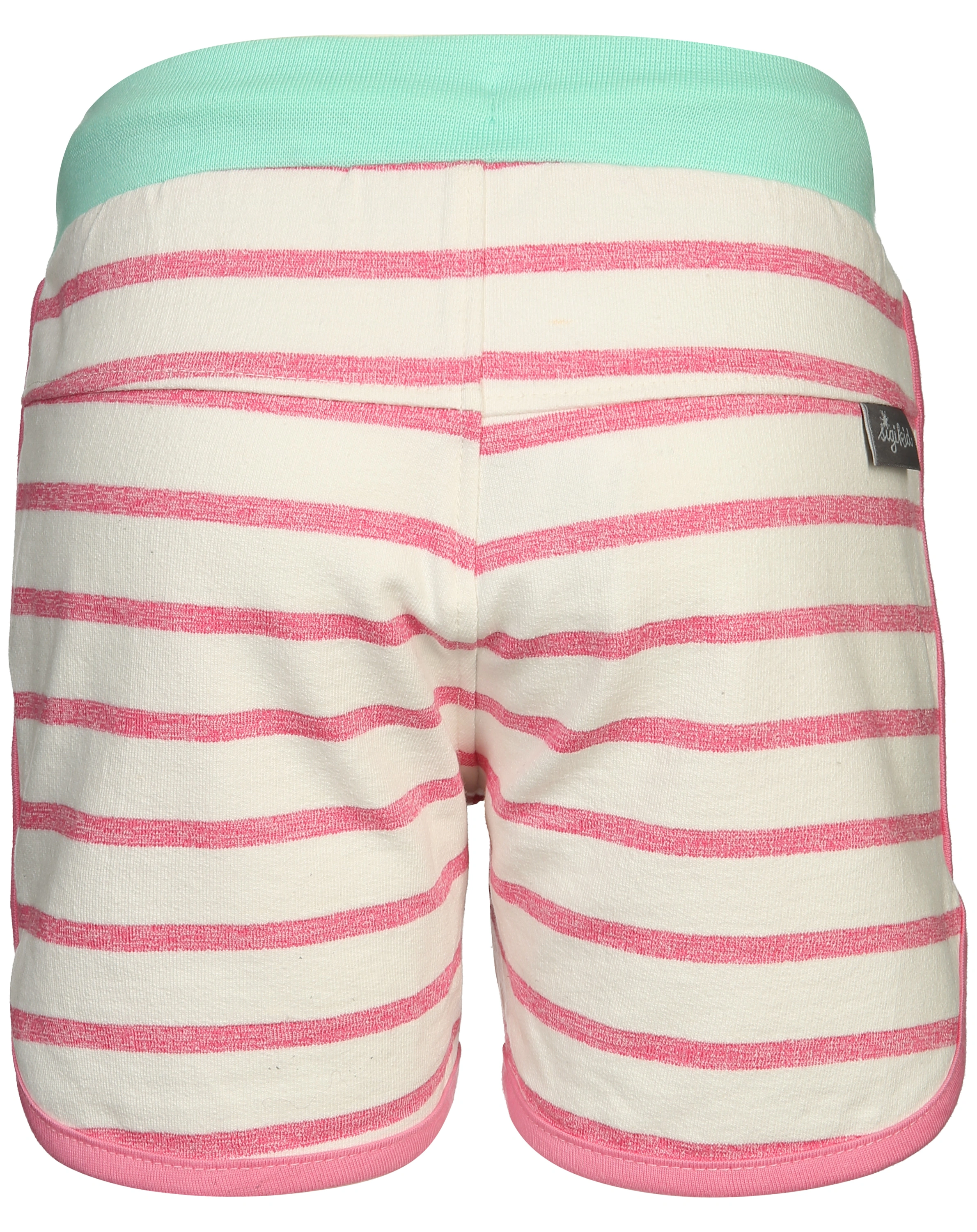 Sweat-Shorts WILD gestreift in weiß/pink