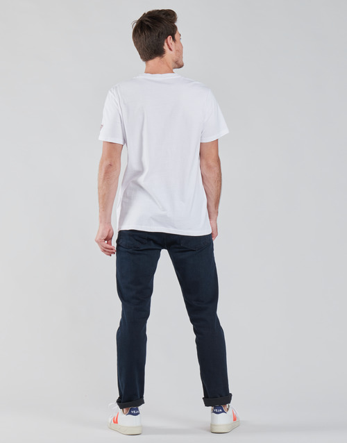 Guess - SURF HOUSE CN SS TEE - Blanc / Bleu / Marine
