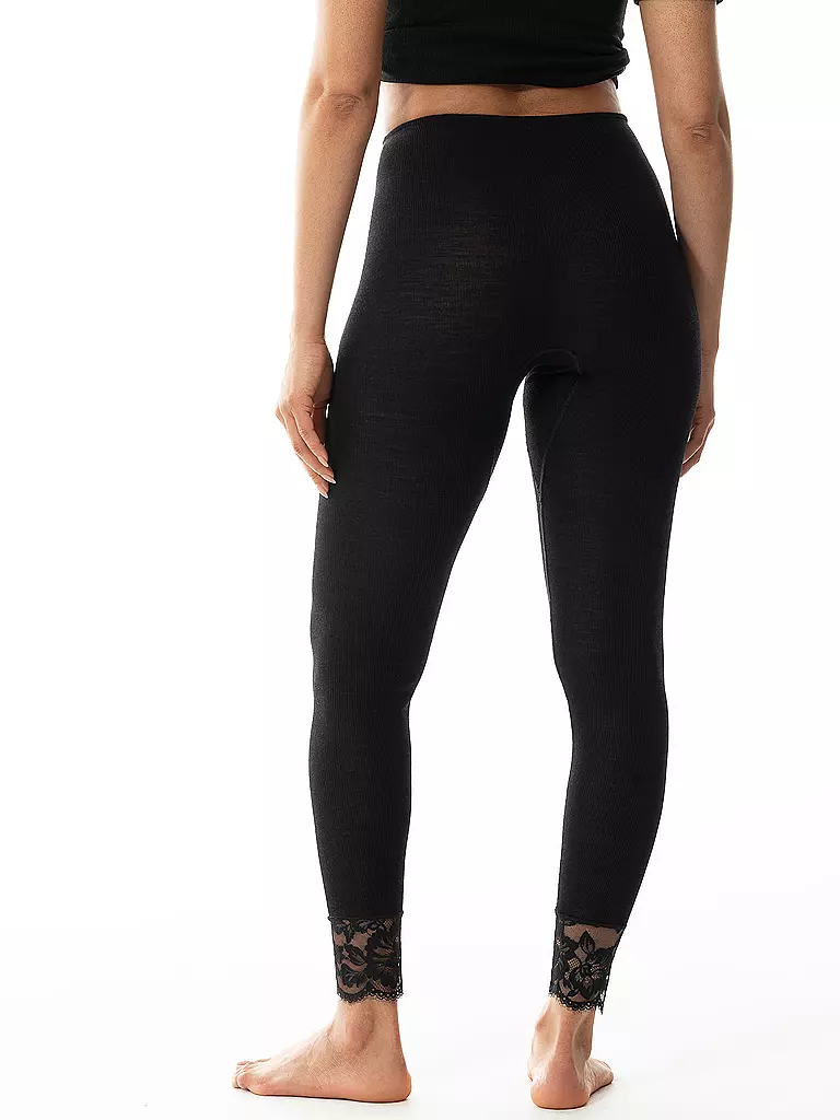 MEY Loungewear Leggings LOVE schwarz