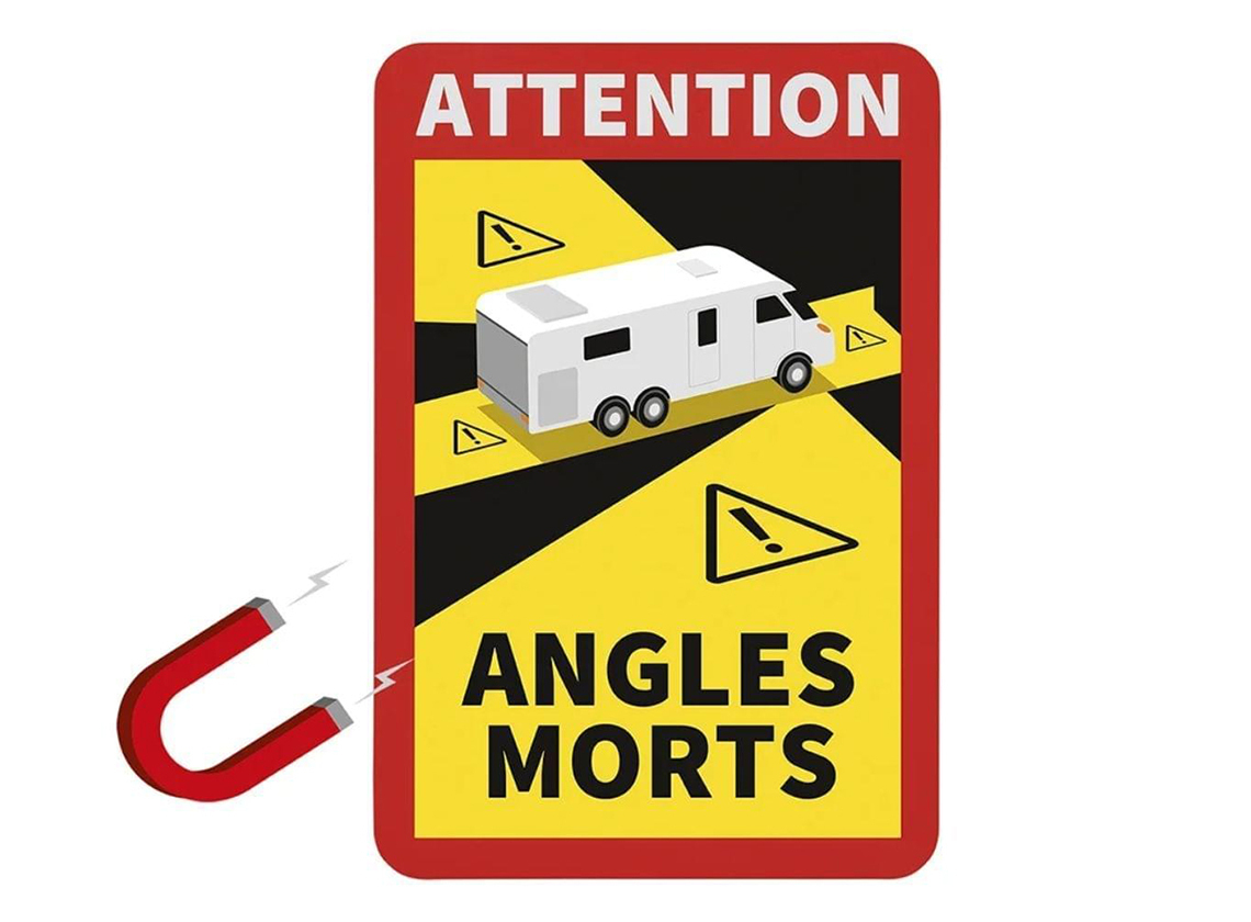 ProPlus camper attentie dode hoek - magneet sticker