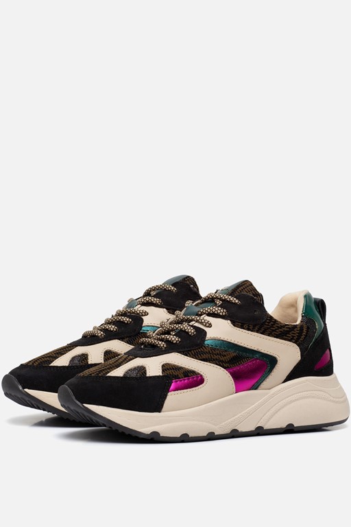 Ann Rocks Sneakers zwart Suede