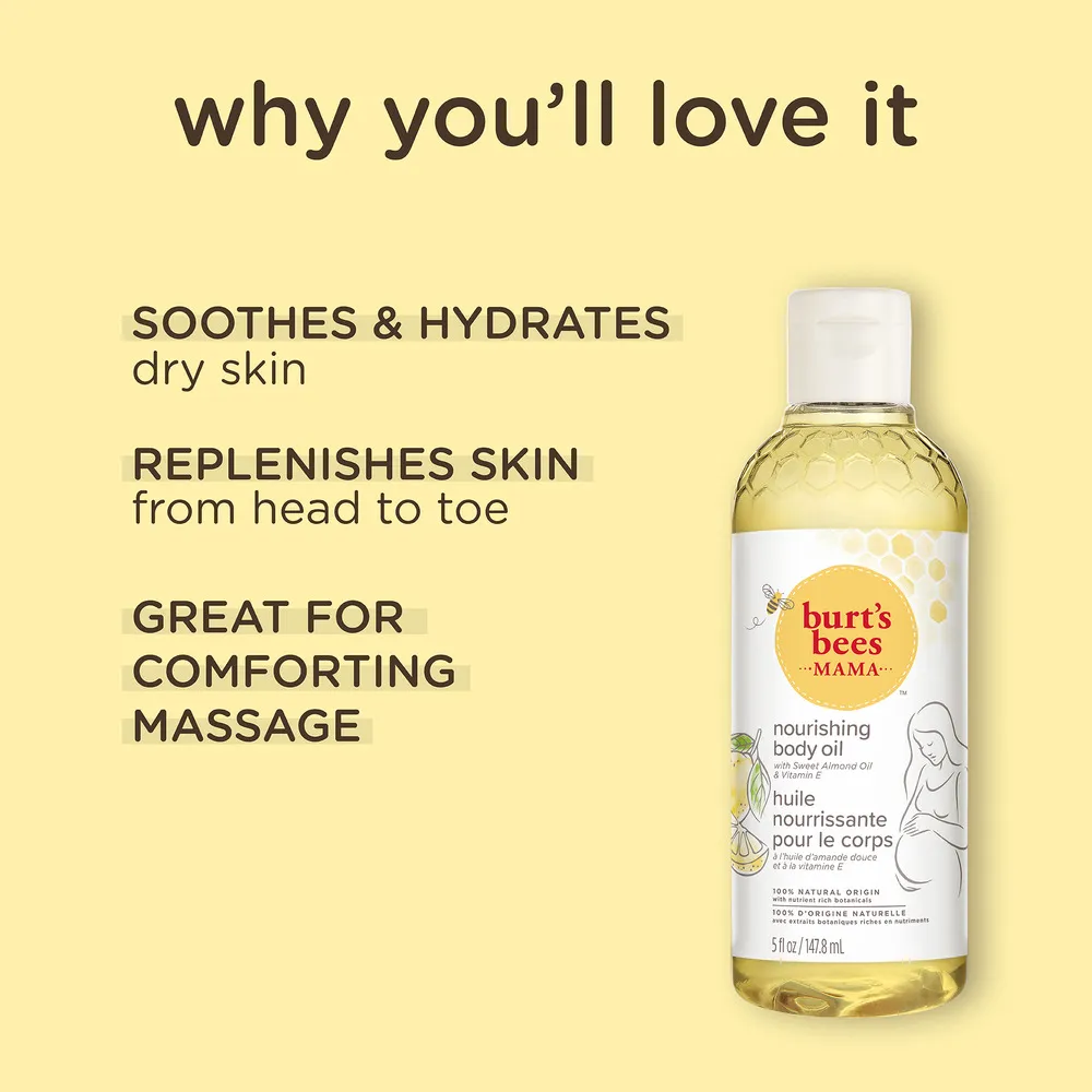 Burt's Bees Mama Bee Body Oil with Vitamin E - 148 ml.