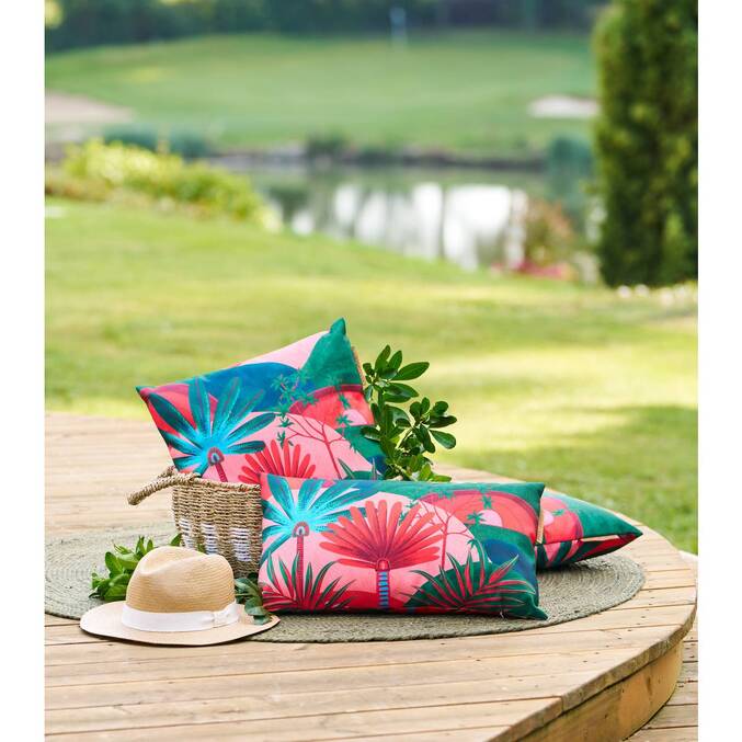 Coussin déco d'extérieur MAORIA motif Jungle