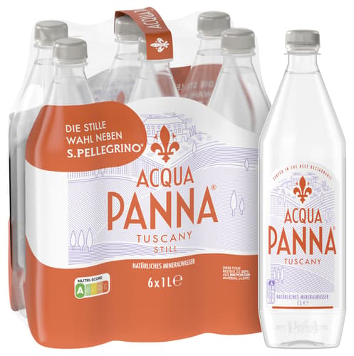 ACQUA PANNA stilles Mineralwasser 6x1l PET (EINWEG)