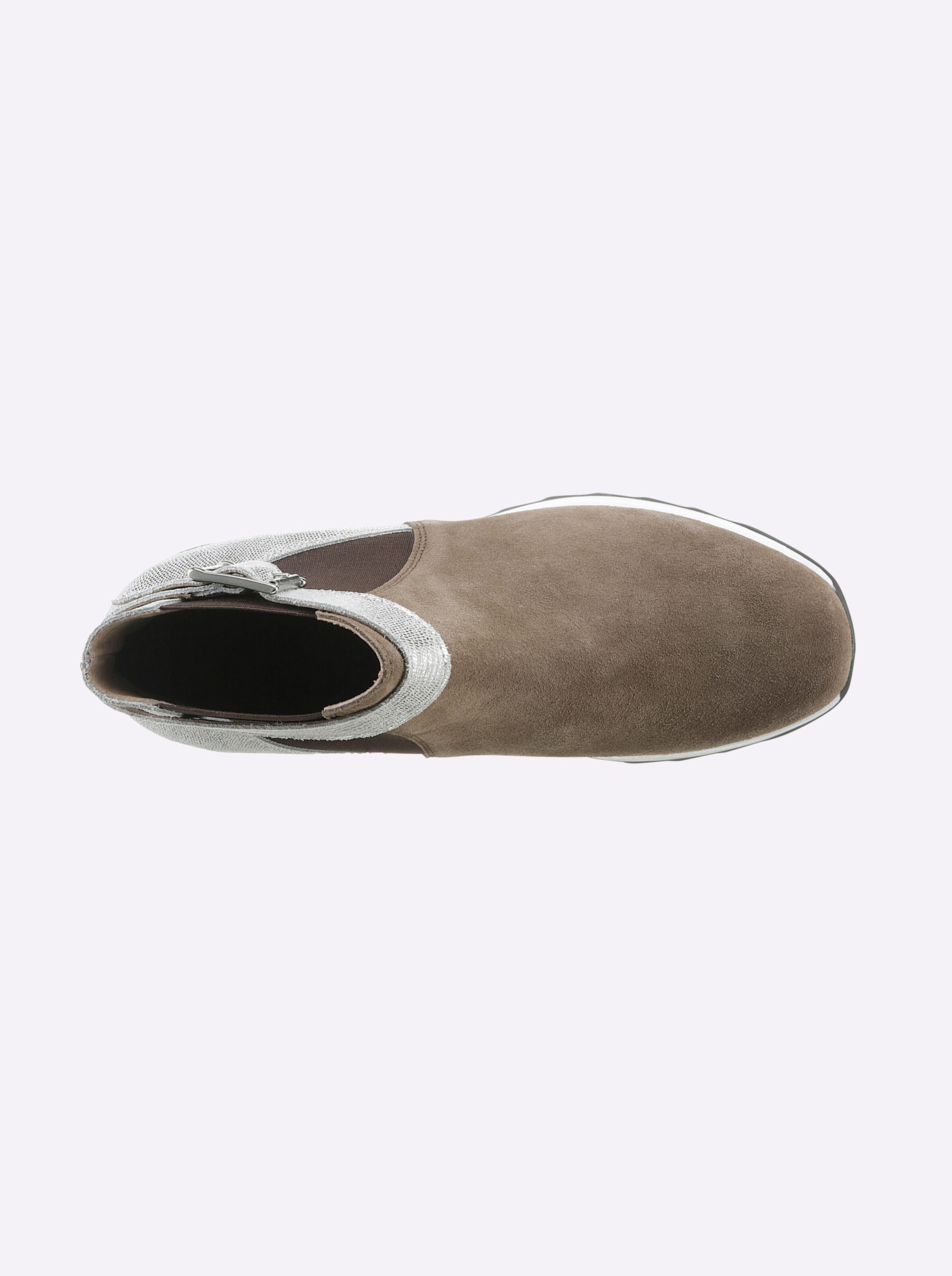 heine Stiefelette in taupe-silberfarben