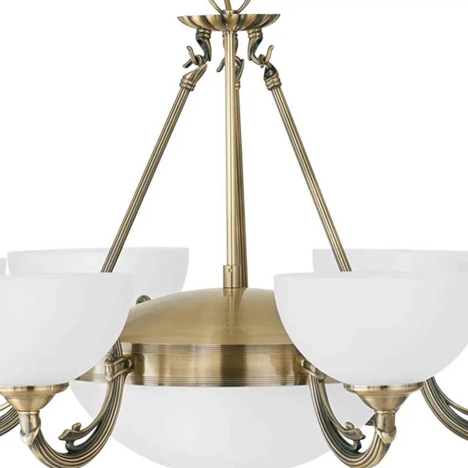 EGLOSavoy-Hanglamp-6Lichts-Ø740mm.-Brons-Wit