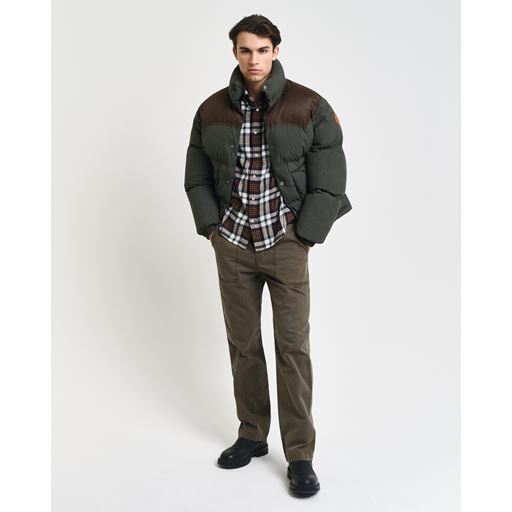 GANT Skotskternet Flannel Skjorte, Cacao, 3XL