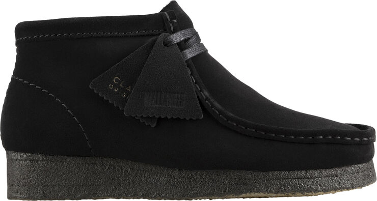 Clarks Originals Wallabee Boot. Black Sde, D, 4 Black suede