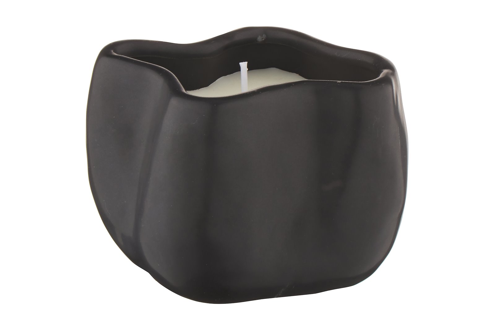 Gaia lys Sort keramikkbeholder B9 cm