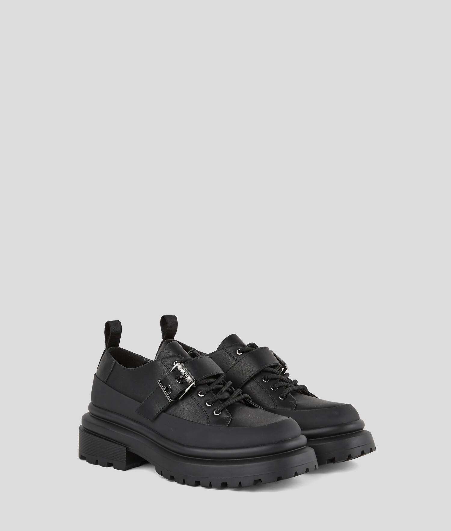 CHAUSSURES À GARNITURE AVEC BOUCLE BROOKE - Noir