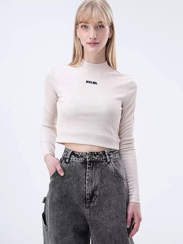 KARO KAUER Langarmshirt creme