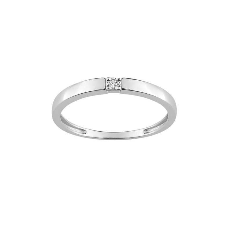Bague Femme - Or 18 Carats - Diamant 0,01 Carats