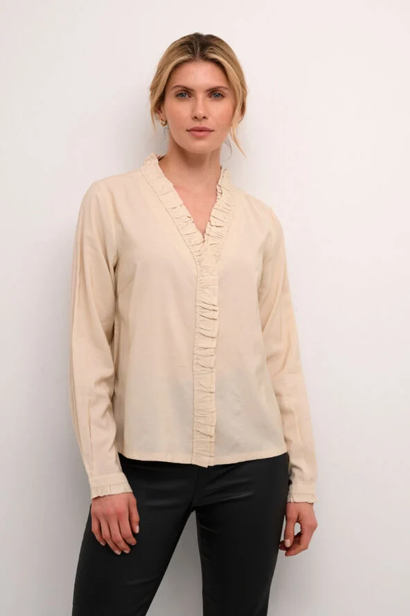 Cream CRGabi Blouse Ancient scroll