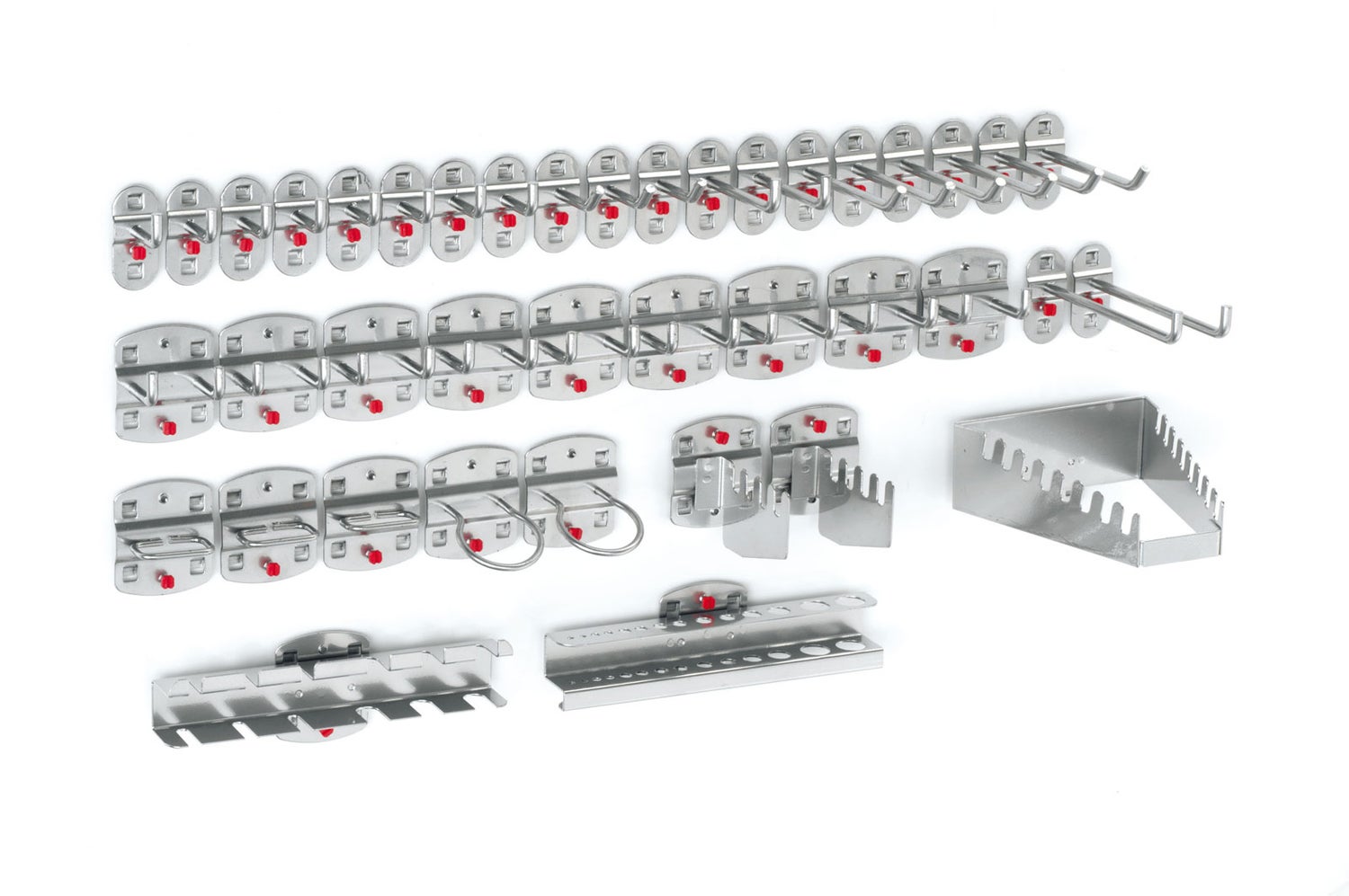 Kappes® RasterPlan gereedschapshouders assortiment, 40-delig, aluminiumkleur