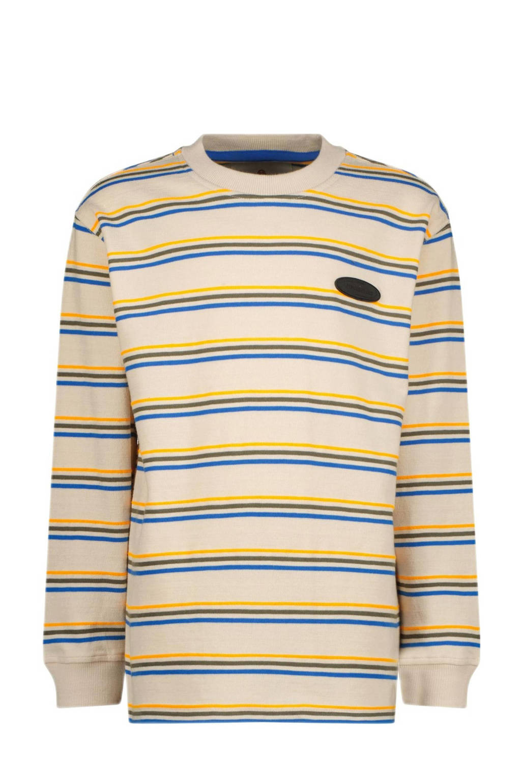 Vingino gestreepte longsleeve Jaq blauw