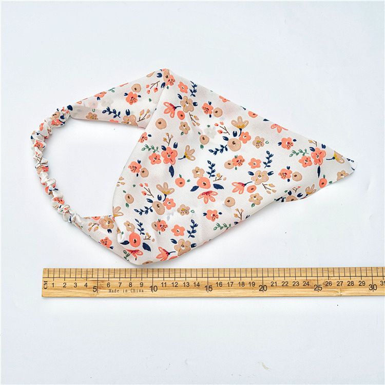 enthice - Elastische bandana met bloemenprint