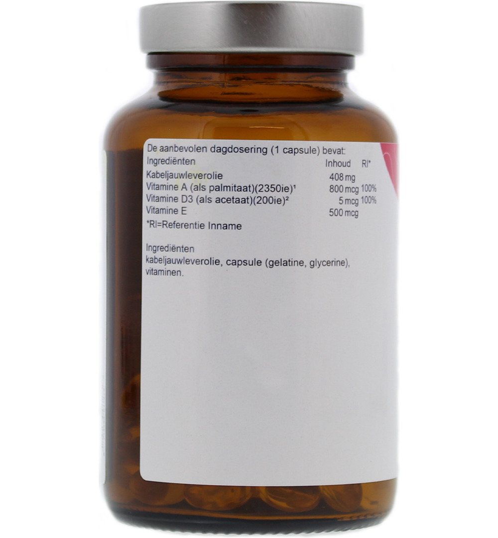 TS Choice Vitamine A en D kabeljauwlever (100 capsules)