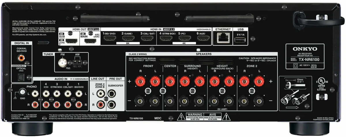Onkyo TX-NR6100 Amplis home-cinéma