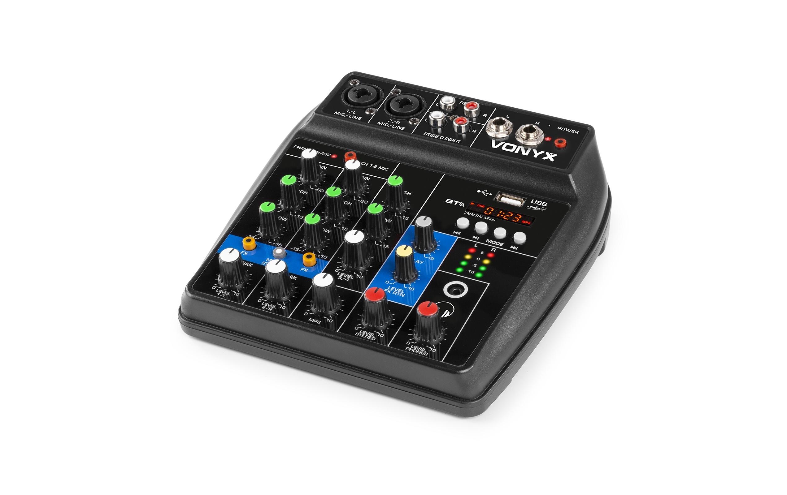 Mischpult VMM100Kompakter und leichter 3-Kanal-Analogmixer