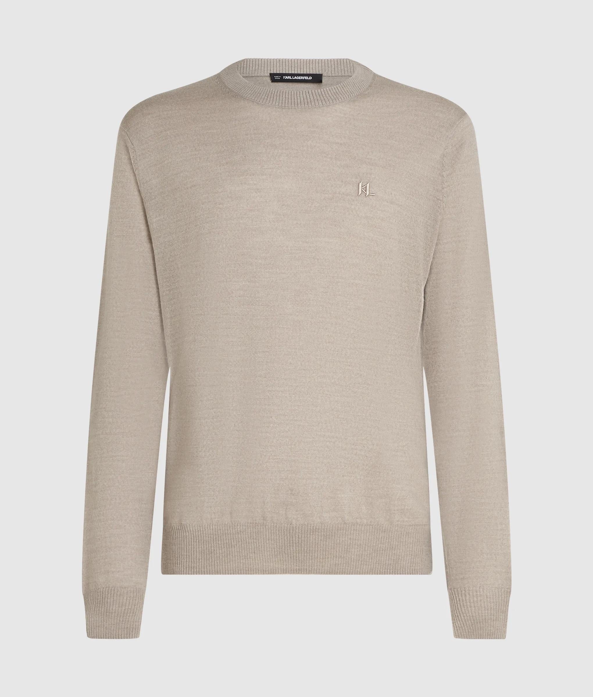 Merinoswol sweater met ronde hals