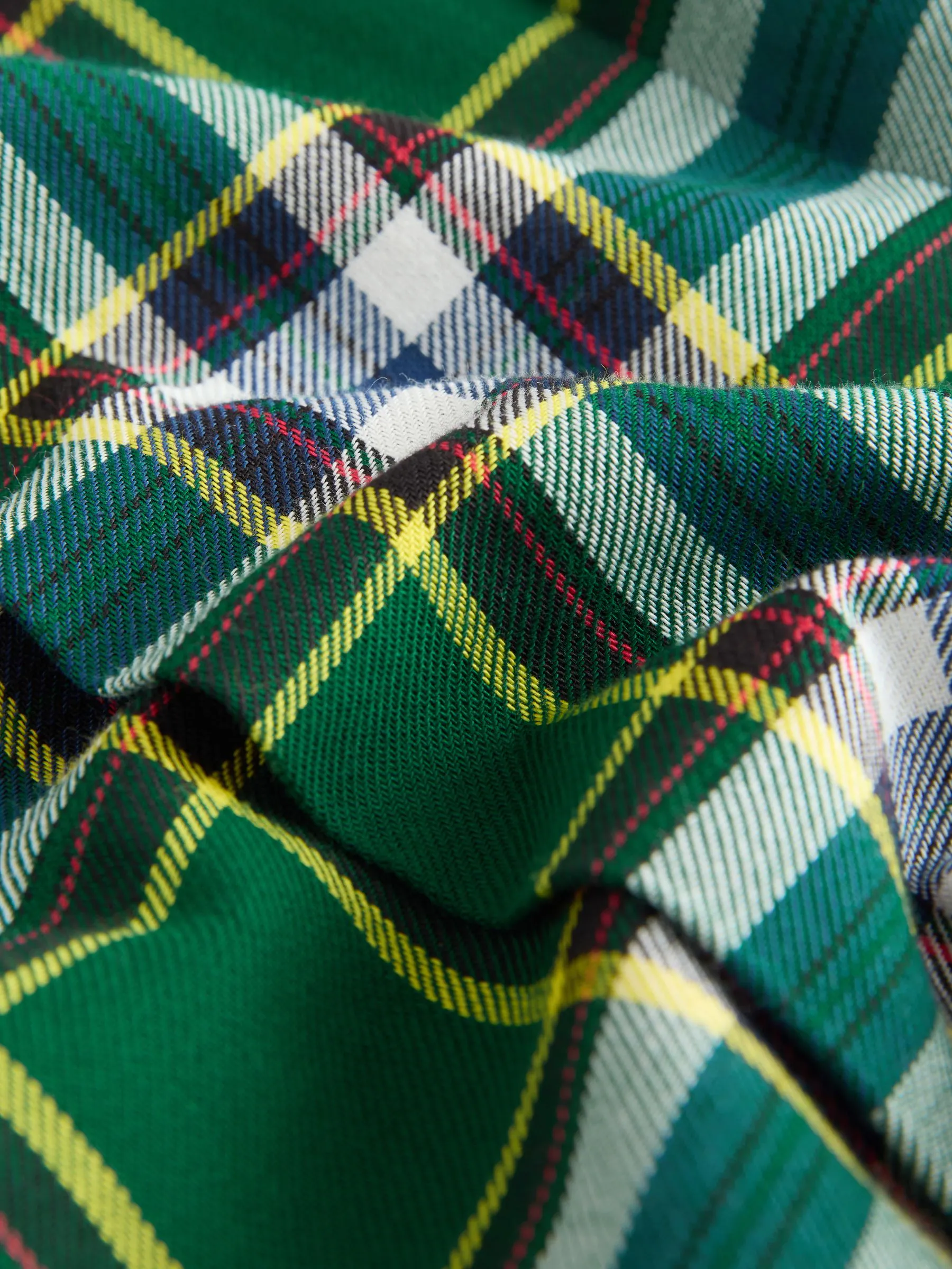 Groen - Geruite minirok met elastische taille