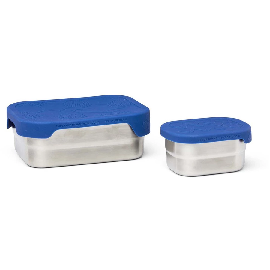 Ergobag Zubehör - Brotzeitbox Edelstahl 2tlg. 16 cm Torwart