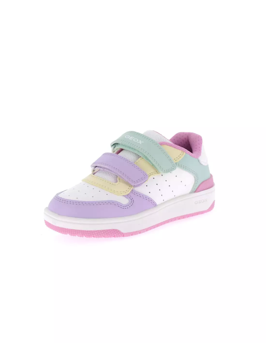 GEOX WASHIBA - Baskets BLANC/MULTICOLORE