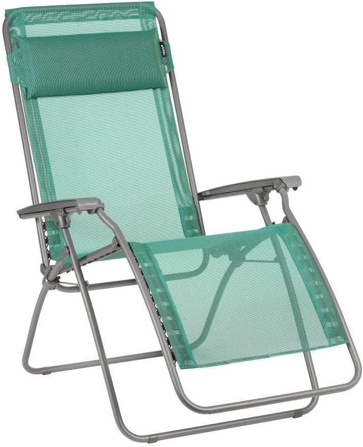 Lafuma MOBILIER Relax-Liegestuhl, Klappbar und verstellbar, R Clip, Batyline, Farbe: Chlorophylle, LFM4020-9266