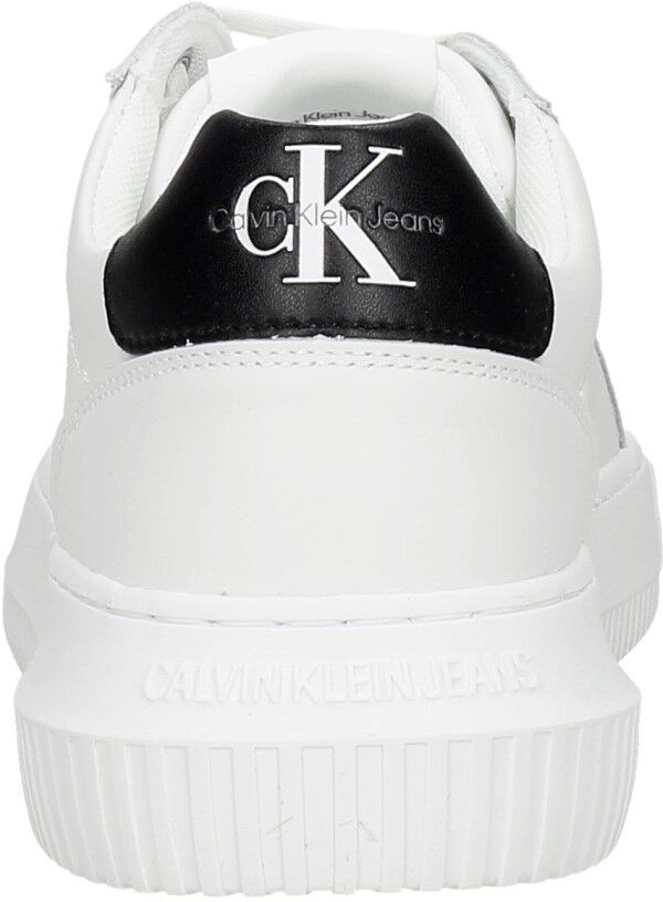Calvin Klein Chunky Cupsole Mono Lth wit