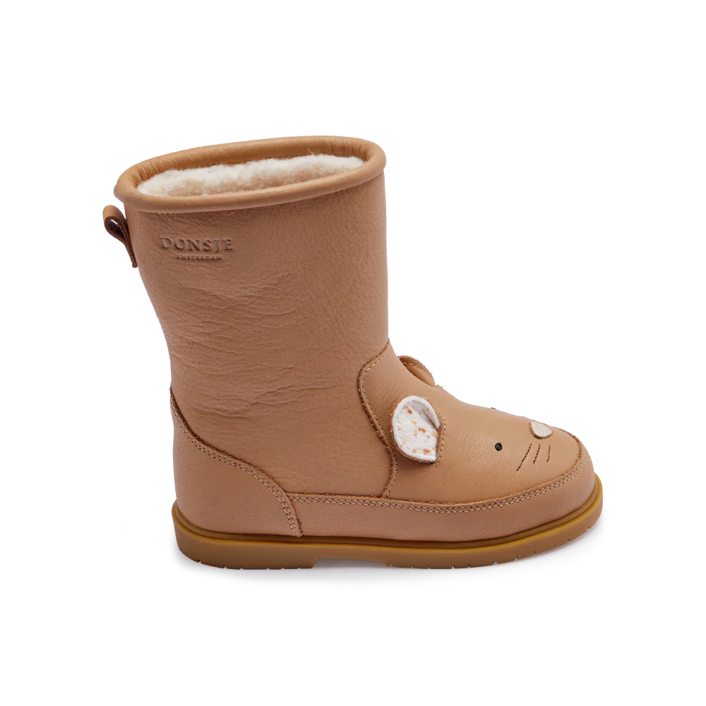 Wadudu Exclusive Boots | Mouse | Beige Leather