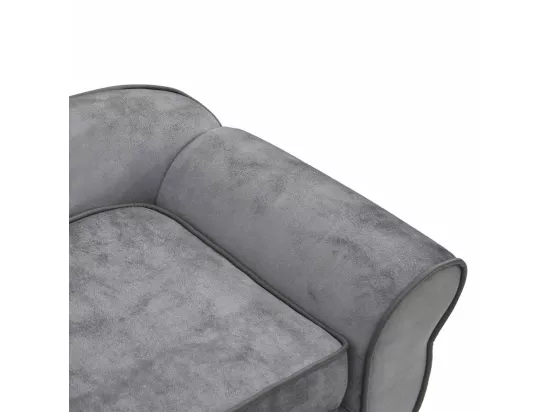 Canapé pour chien Gris 72x45x30 cm Peluche