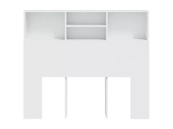 Armoire de tête de lit Blanc 120x19x103,5 cm