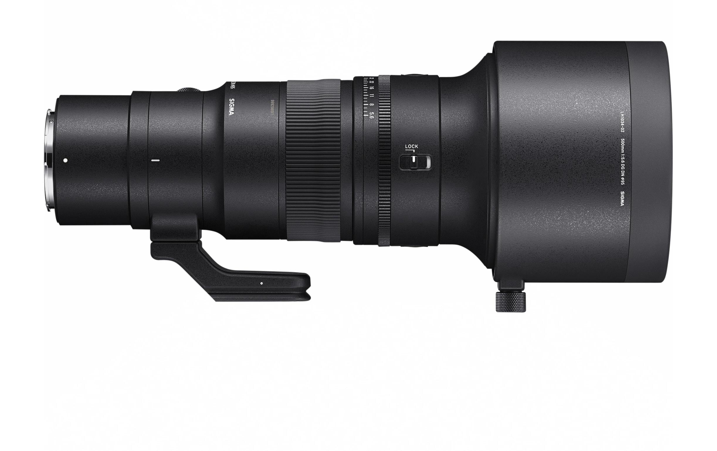 Festbrennweite 500mm F/5.6 DG DN OS Sports – L-Mount<br>Ultra-Teleobjektiv mit Festbrennweite exklusiv für spiegellose Kameras