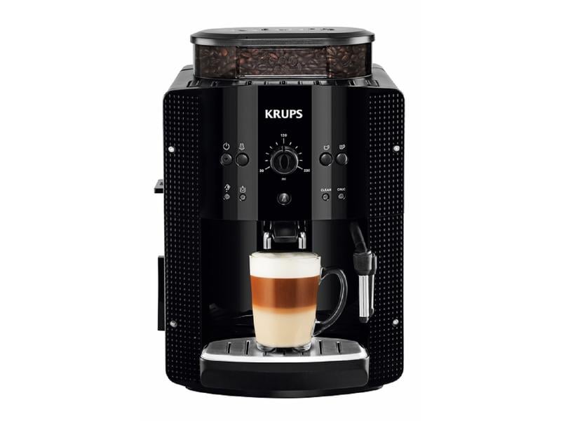 Krups Kaffeevollautomat EA8108 Schwarz Kompakte Kaffeemaschine