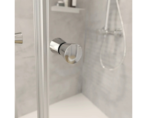Hoekinstap SCHULTE Sunny 75 - 90 cm profielkleur zilver helder glas D19442 169 50