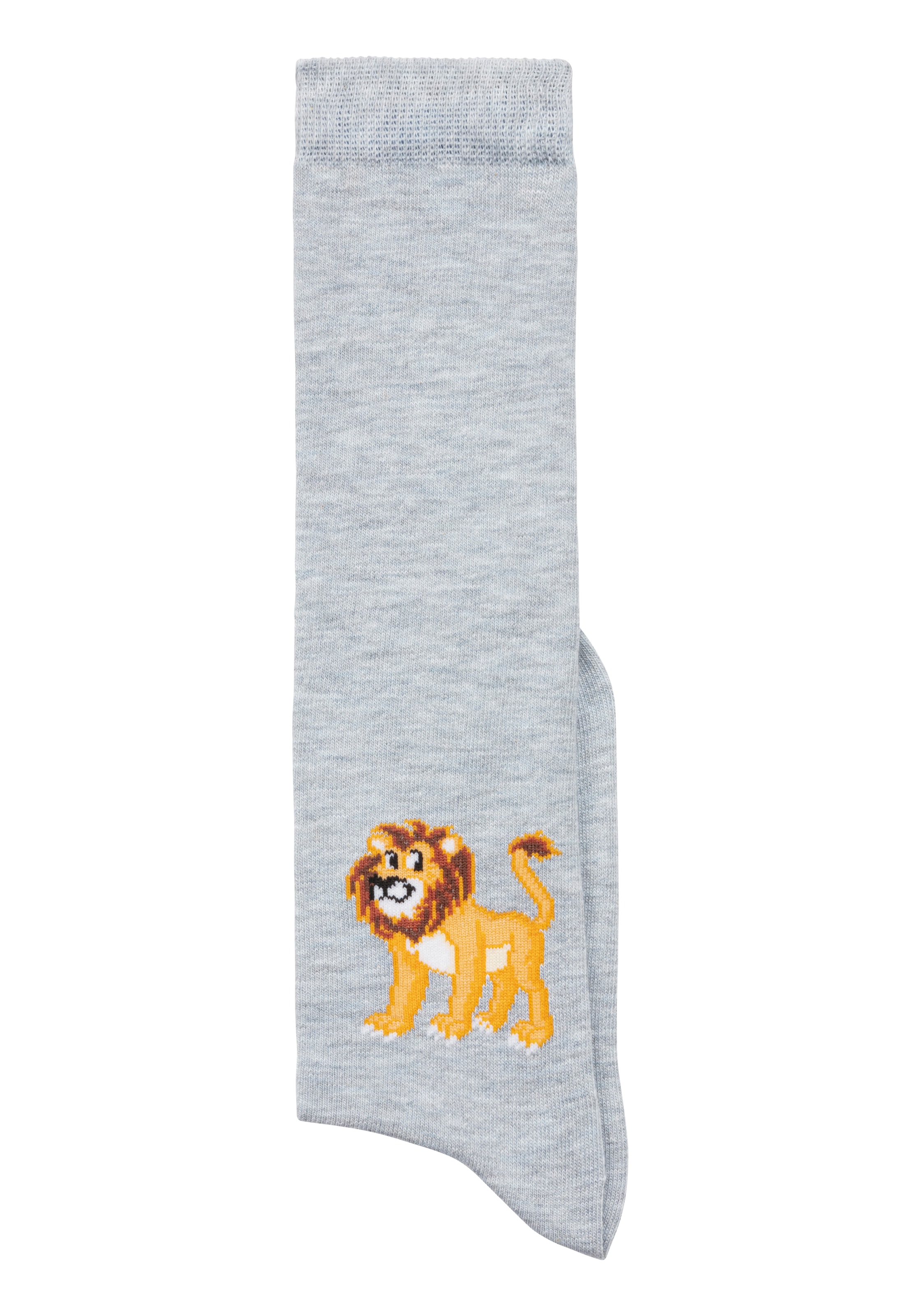 H.I.S Kniestrümpfe Packung, 5 Stk. tlg. mit eingestricktem Moriv