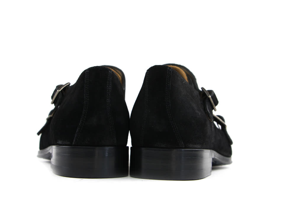 Van Bommel Gesp Black Suede