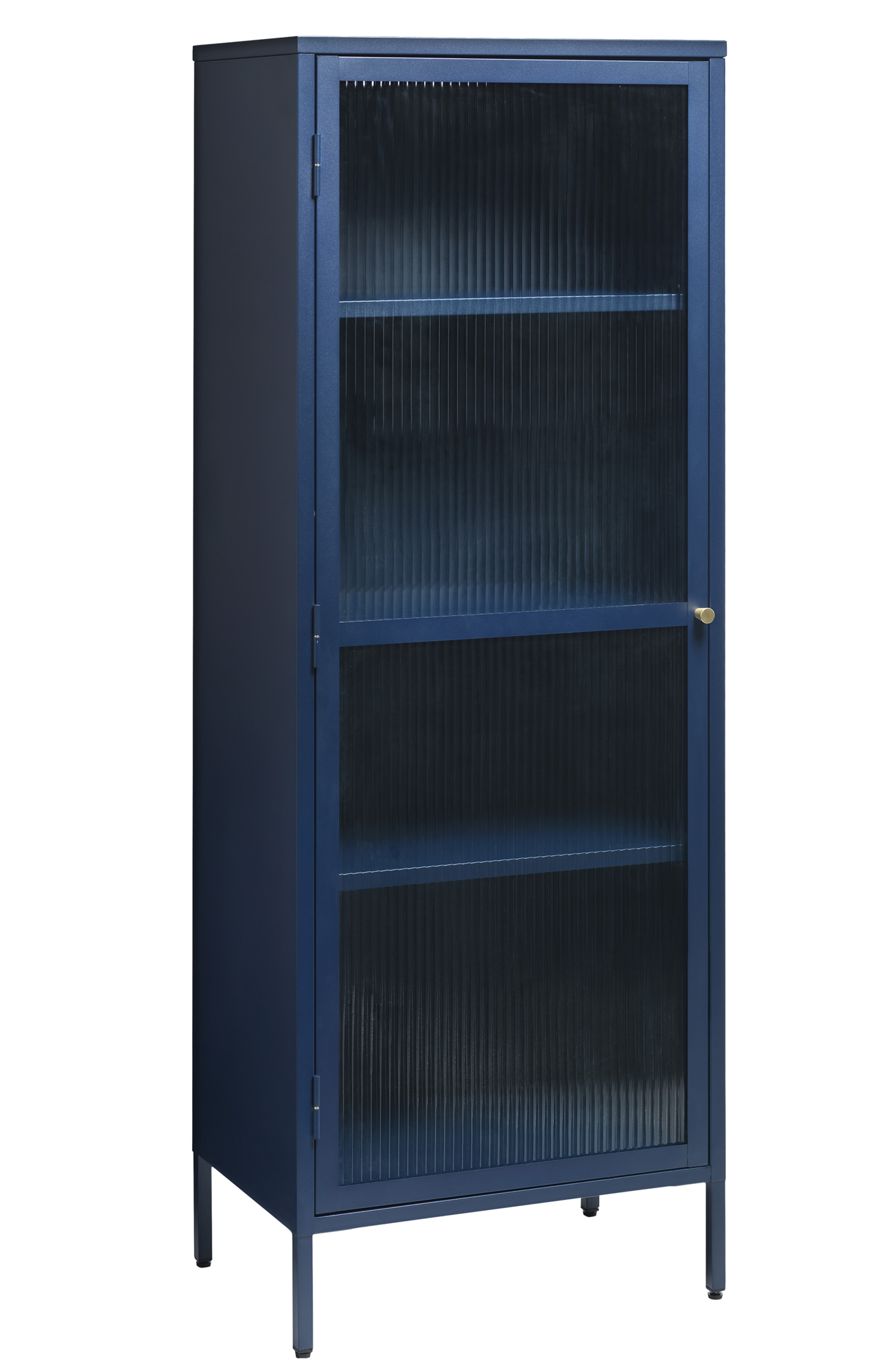 Vitrinekast Omeo 160x58 cm blauw