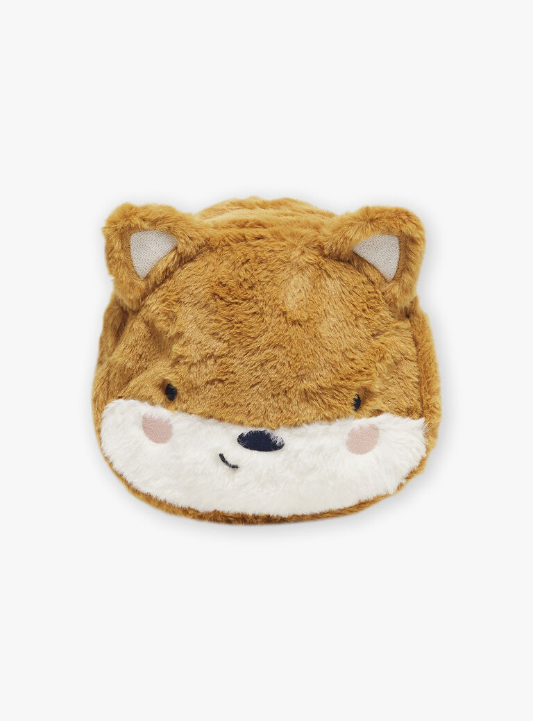 Sac miel en fourrure synthétique forme animal