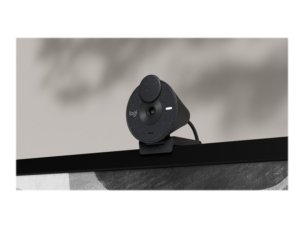 Logitech - Brio 300 Full HD webcam, Graphite