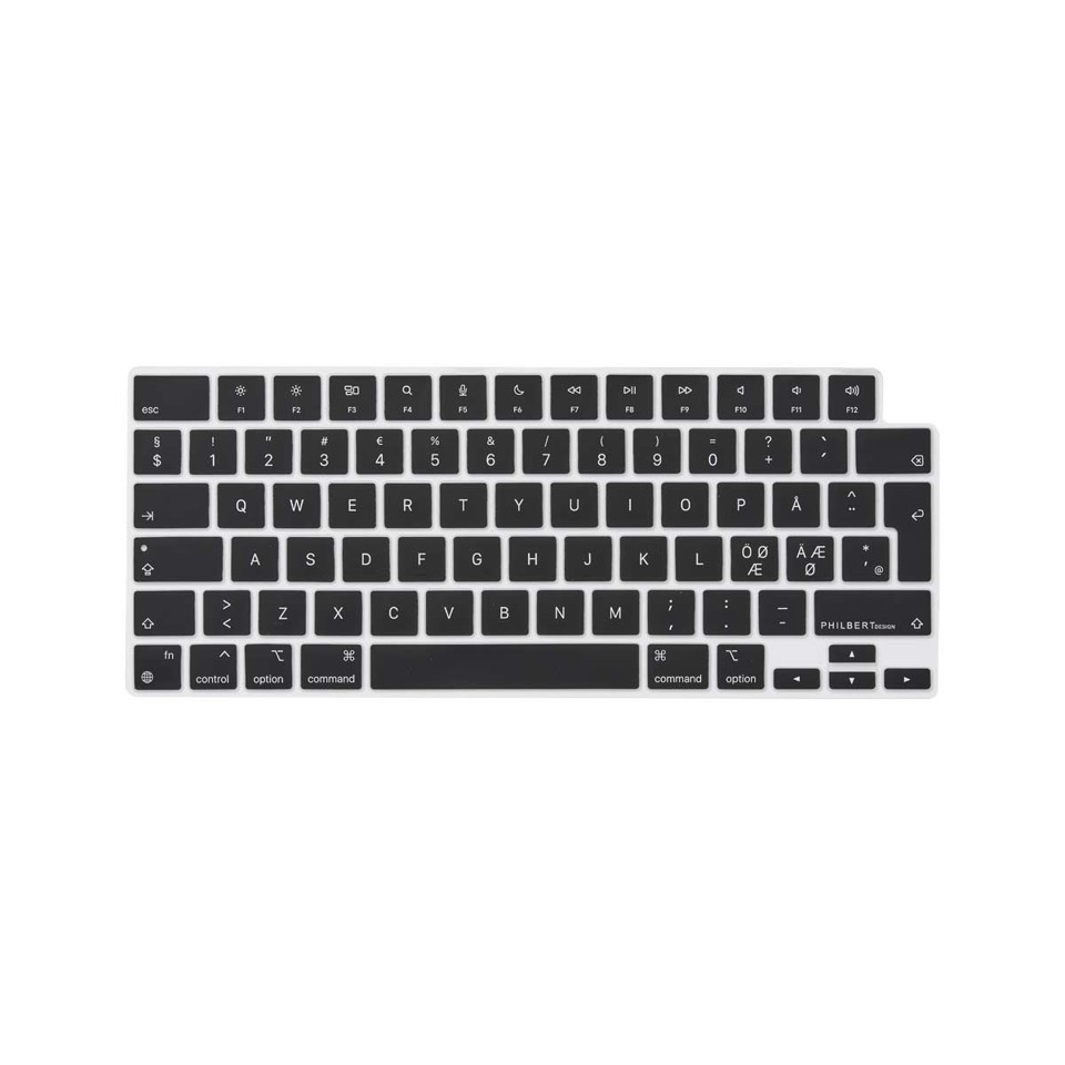 Philbert - Keyboard Cover - Scandinavian letters - MacBook Pro 14”/16” M1-M2 2022-2023 and MacBook Air 13,6..