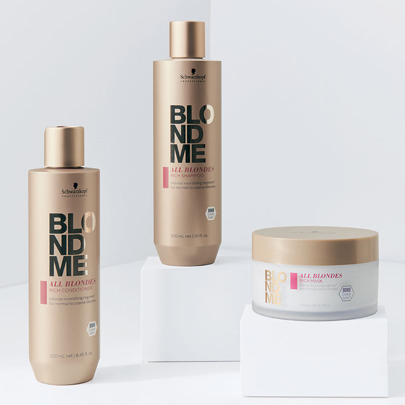 Shampooing riche pour cheveux blonds normaux à épais Blondme