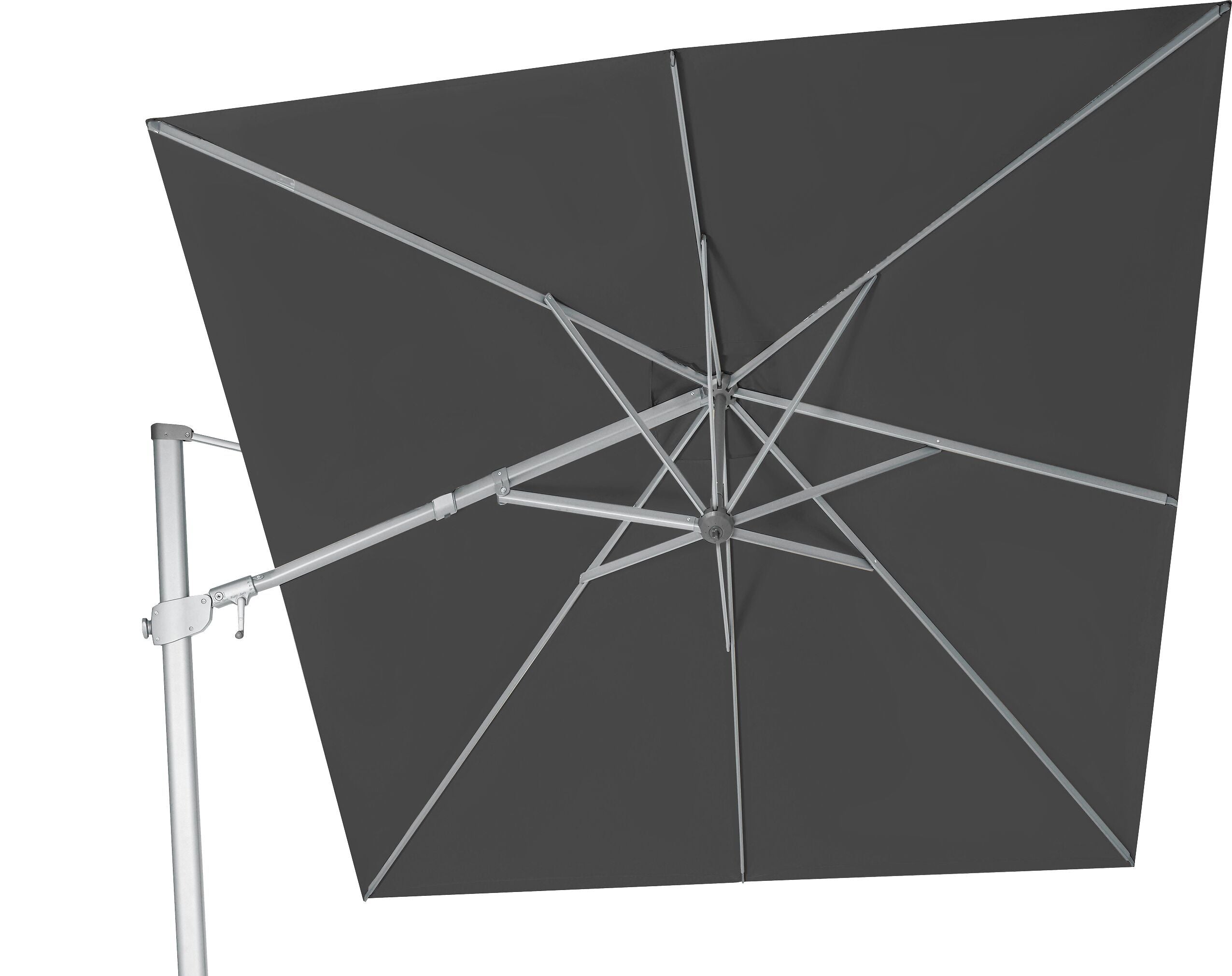 Suncomfort by Glatz VARIOFLEX Sonnenschirm - Stone grey / B: 330.0 cm x T: 270.0 cm