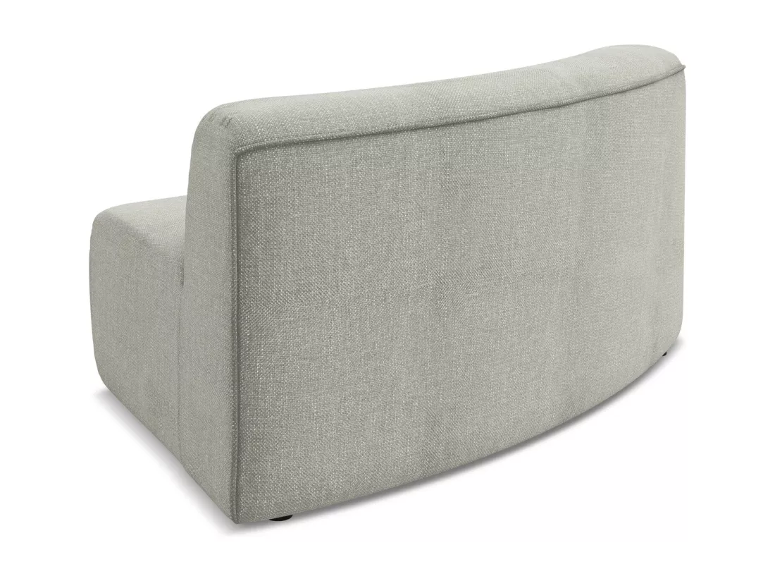 Fauteuil d'angle pour canapé modulable en tissu chenille - beige - EKAHI