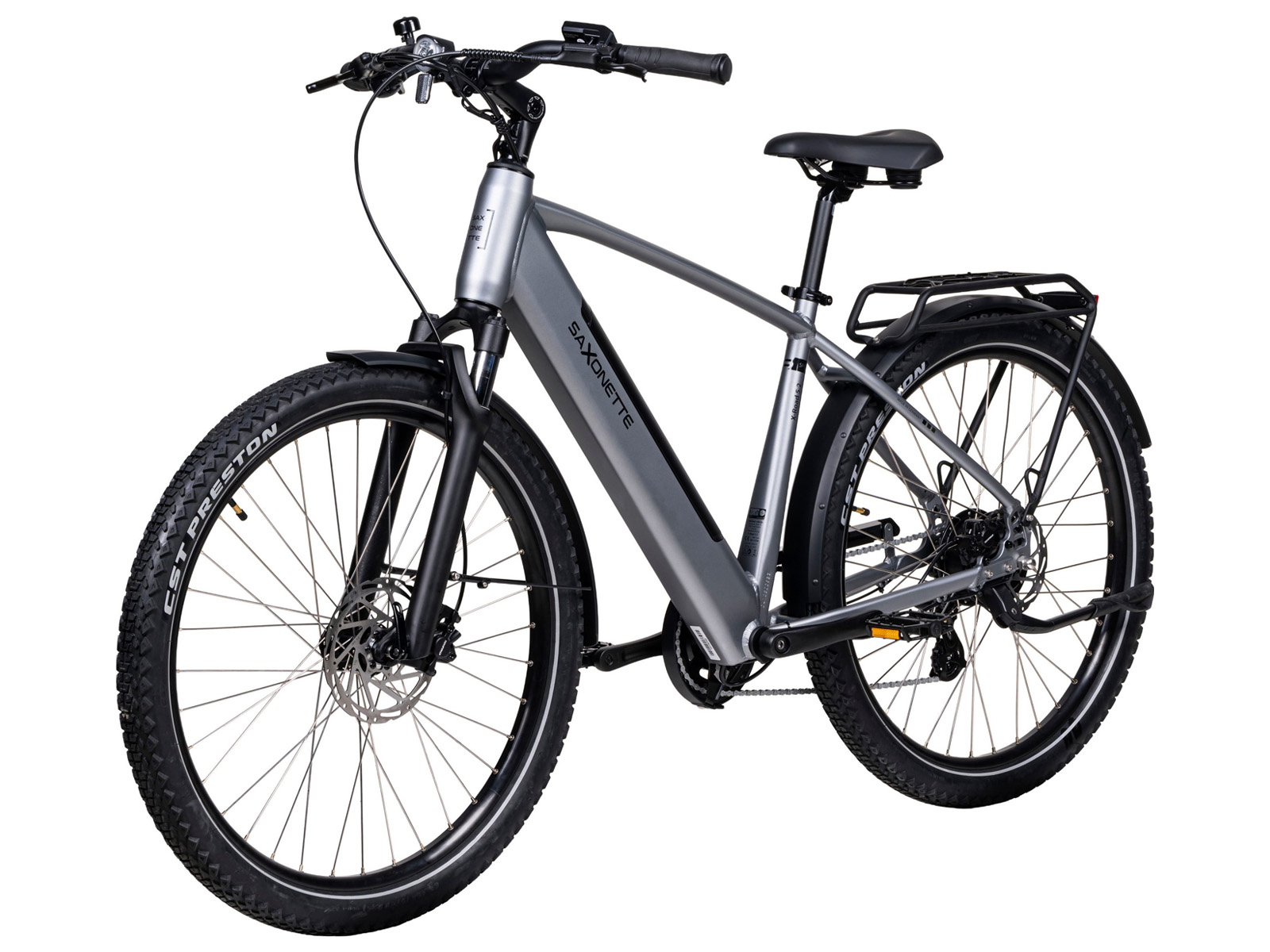 Saxonette X-ROAD 5.2 trekking 7 sp 13Ah ebike - Silver