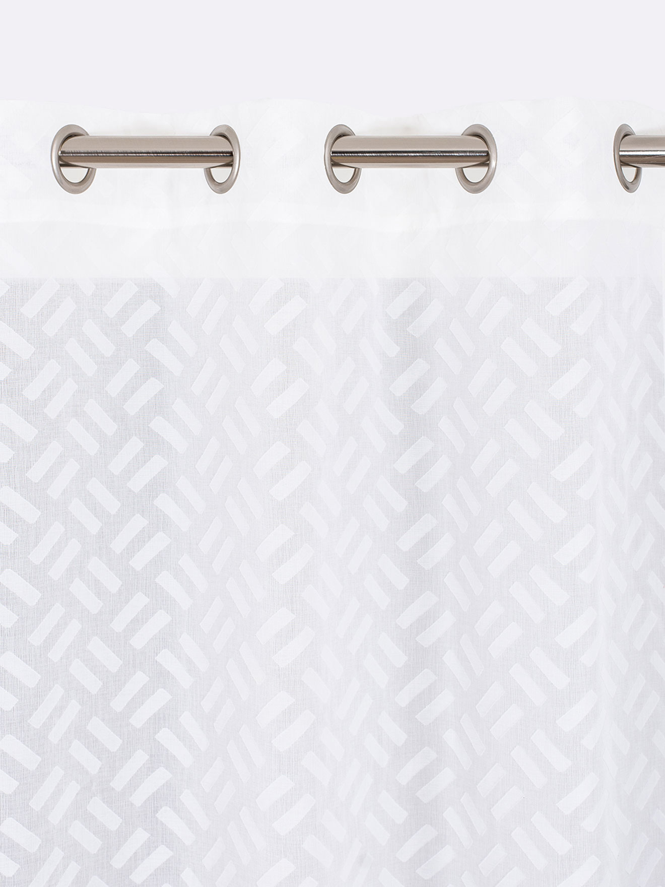 Panneau en voilage motif jacquard