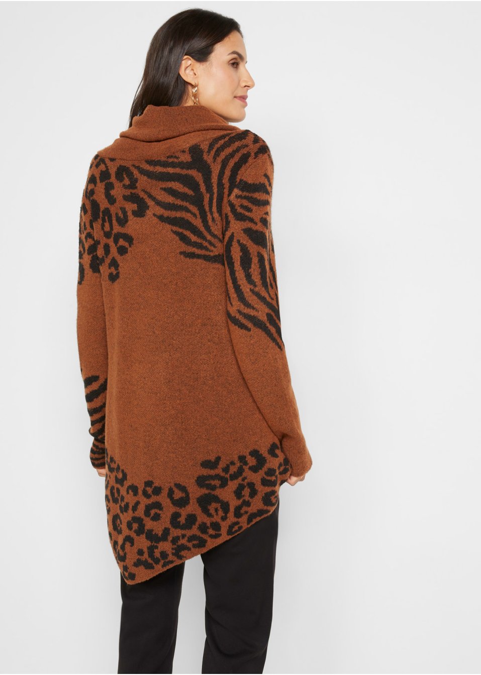 Pull long asymétrique