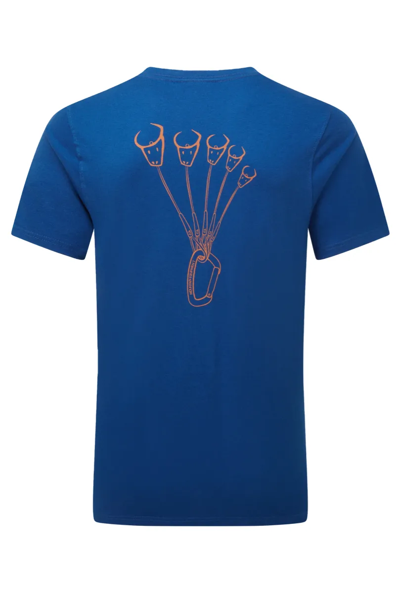 Mountain Equipment Yorik On Wire Mens Tee Admiral Blue