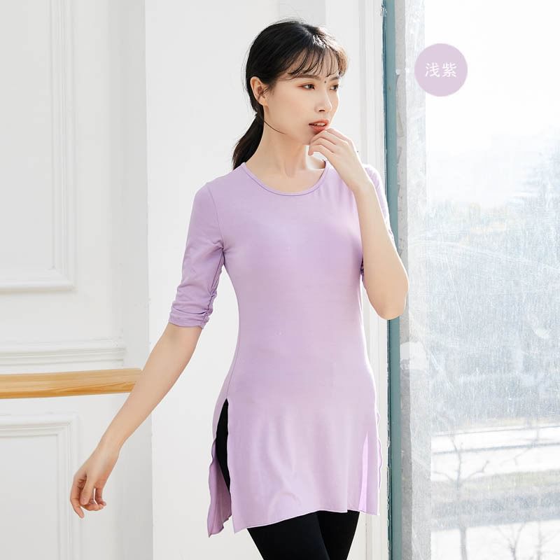 Cossita - Dans-T-shirt met elleboogmouwen en zijsplit